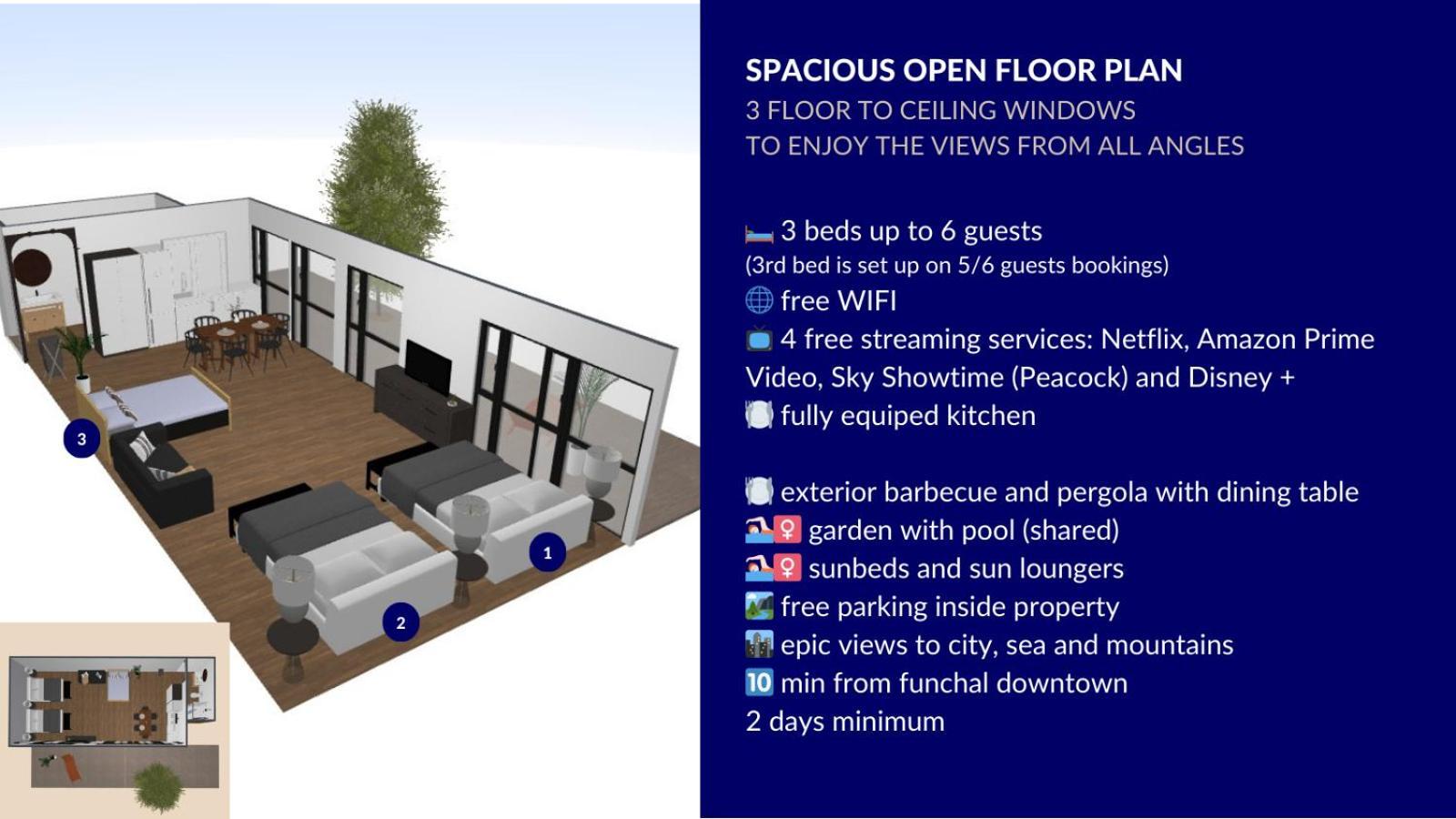 Studio Geek Villa - Open Space - 5M From 5 Top Attractions - Pool All Year Round, Dining Pergola, Barbecue - Funchal Matrix Holiday Home Exteriör bild